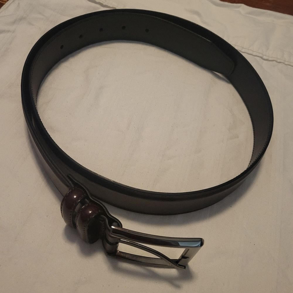 Donald J. Trump Bundle Brown 2 Genuine Leather Belts, Waist 36 - Picture 7 of 16